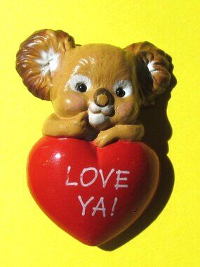 2/$20 Vintage Hallmark Bear with red heart